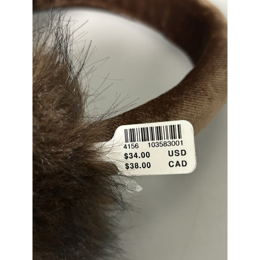 Anthropologie x Violet Brooks Faux Fur Earmuffs Headband NWT - Picture 6 of 6